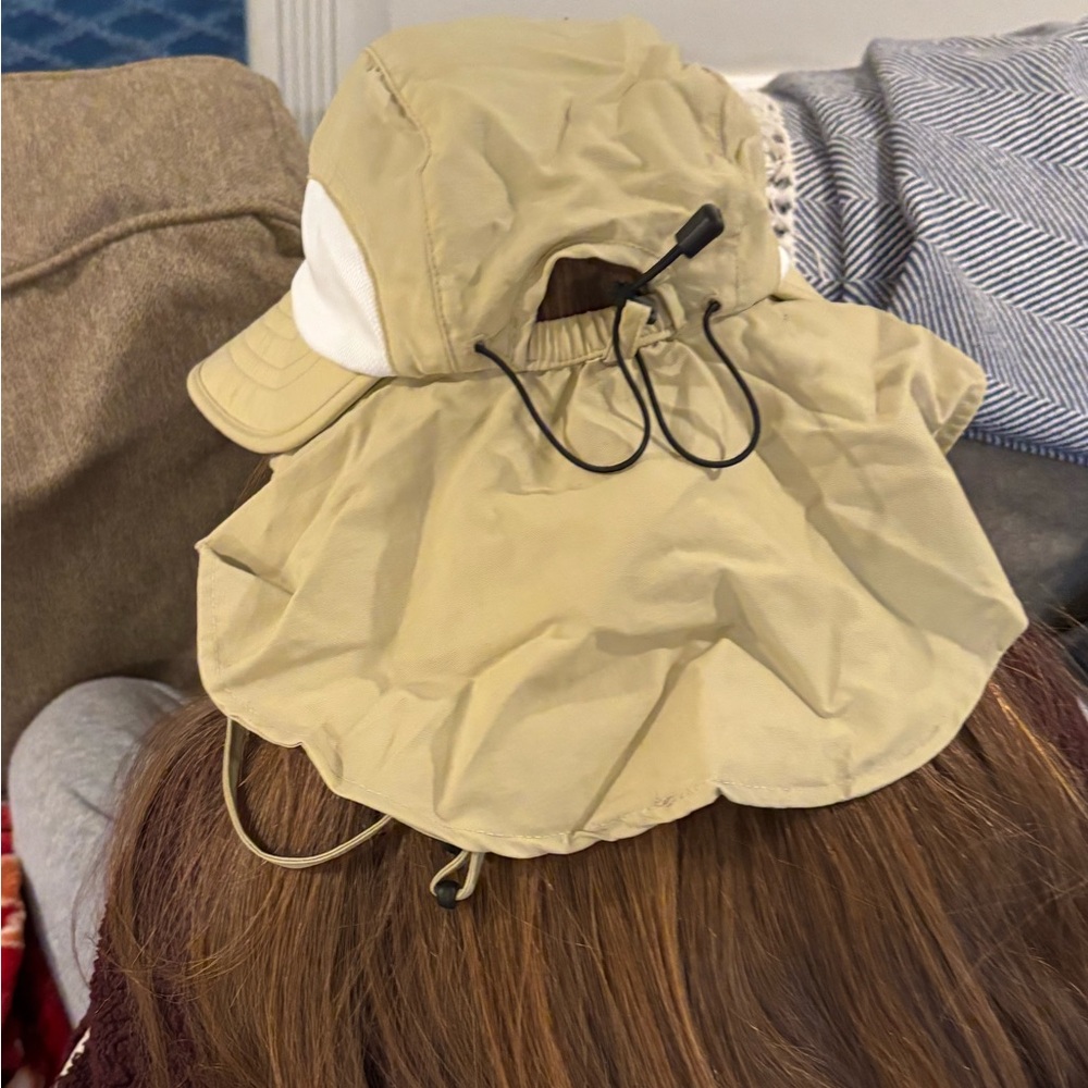 Beige Sun Protection Hat